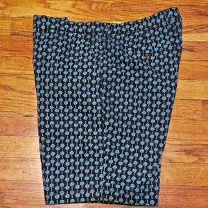 Tommy Hilfiger Flex Golf Shorts All Over Palm Tree Print Size 36 Waist 9” Inseam